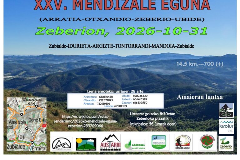 2026ko mendizale eguna Zeberion